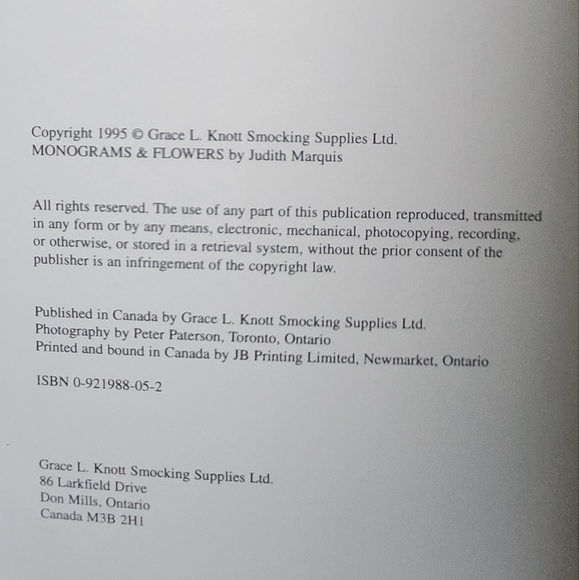 Lace Monograms & Silk Ribbon Embroidery Birth Month Flowers VTG 1995 - Picture 4 of 6